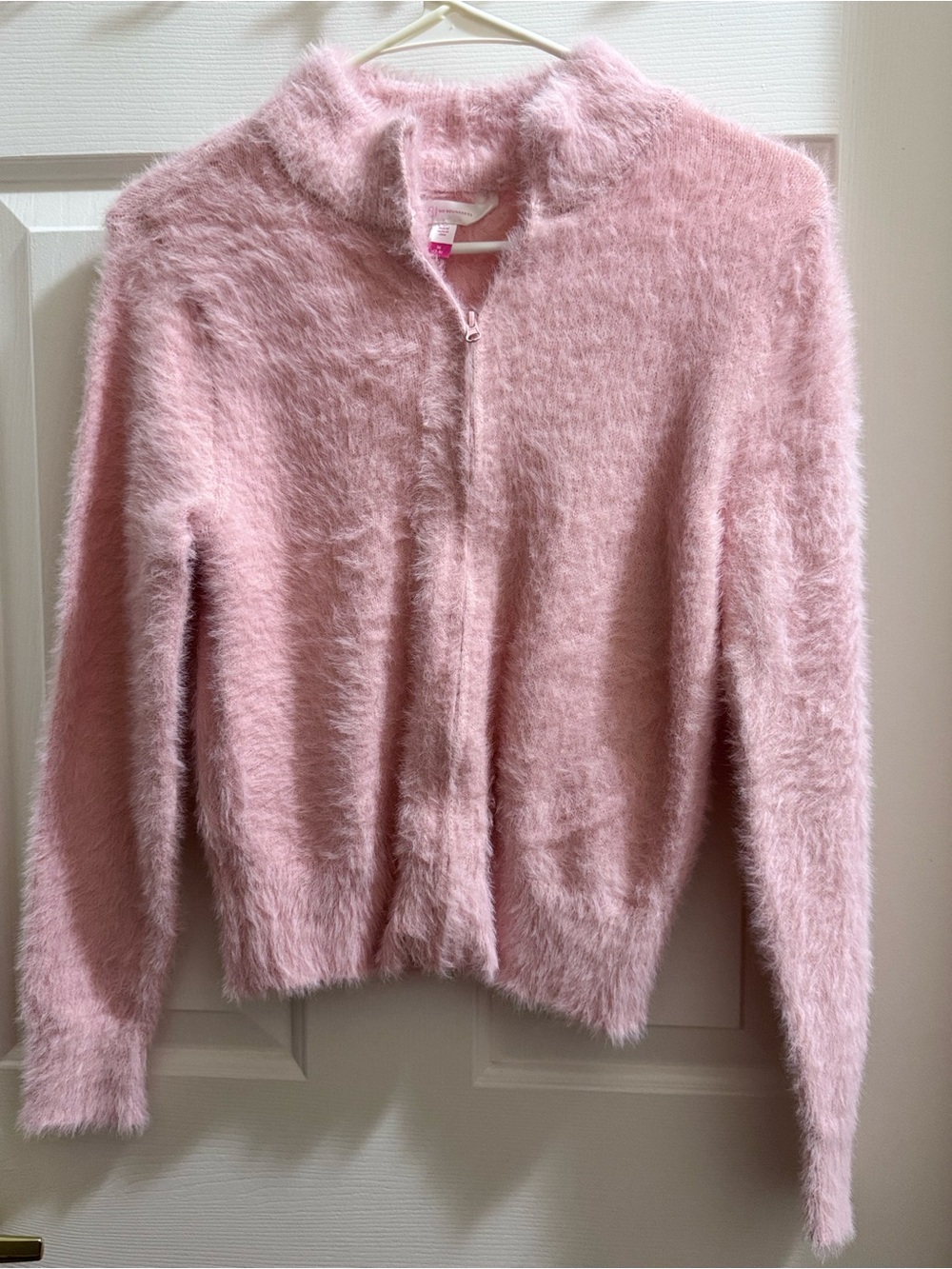 No Boundaries Light Pink Fuzzy Cardigan